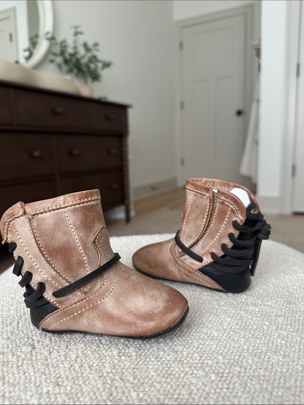Freebird Baby Booties - Picture 2 of 3